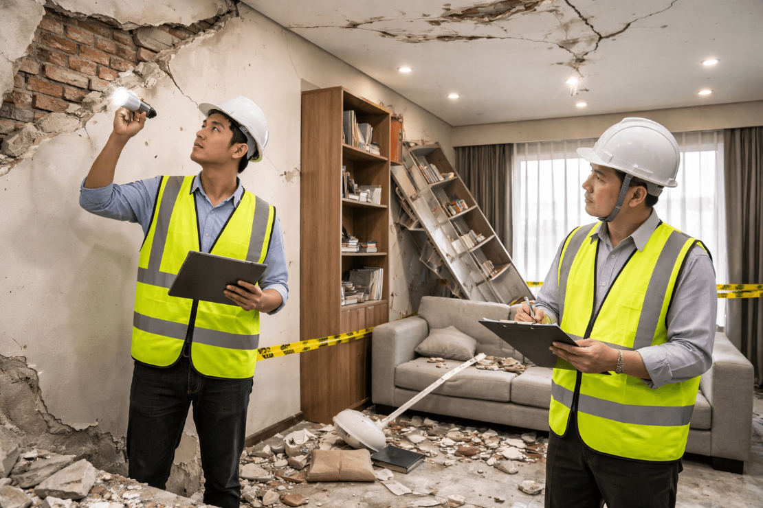 地震後房屋健檢怎麼看？除了牆壁裂縫還要注意這些地方